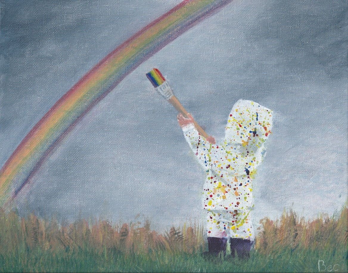 Wall Art Print - Painting Rainbows