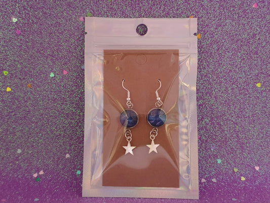 Starry Round Earrings