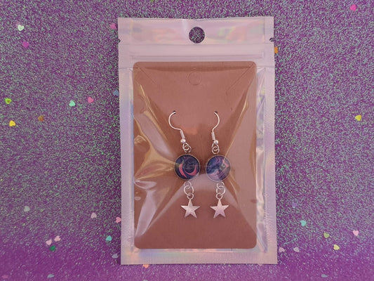 Starry Round Earrings